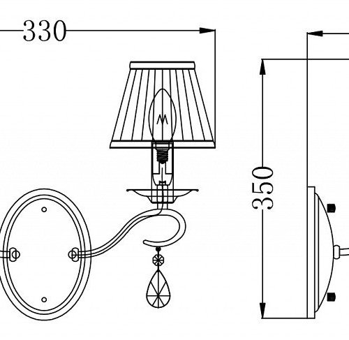 Бра Maytoni Brionia ARM172-02-G