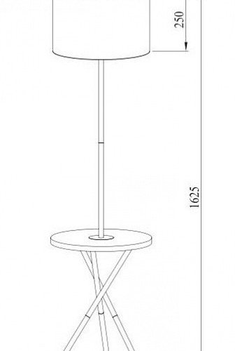 Торшер Arte Lamp Combo A2070PN-1BK