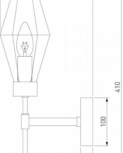 Бра Eurosvet Prism 60143/1 хром