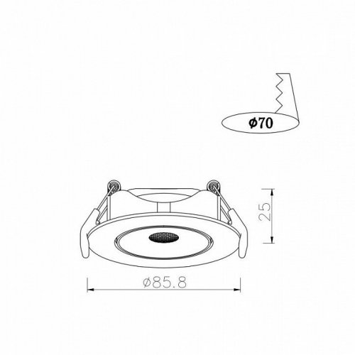 Точечный светильник Arte Lamp Kaus A4761PL-1WH