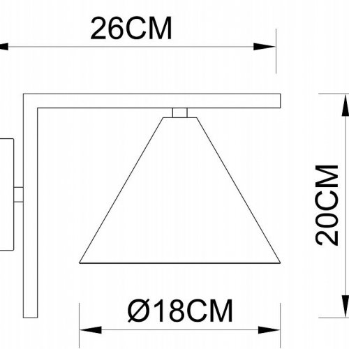 Бра Arte Lamp David A7033AP-1BK