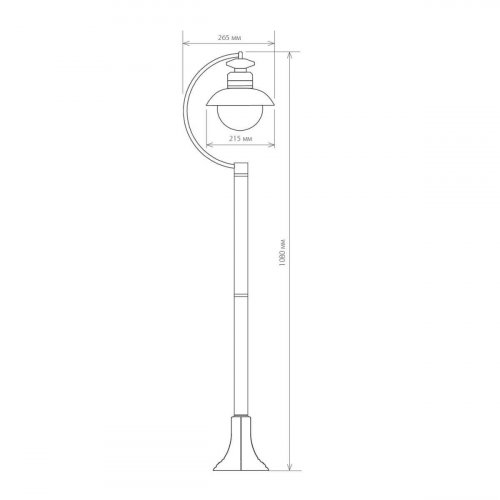 Уличный светильник Elektrostandard Talli F GL 3002F черный 4690389106613