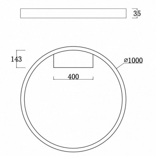 Потолочный светодиодный светильник Maytoni Rim MOD058CL-L65B4K