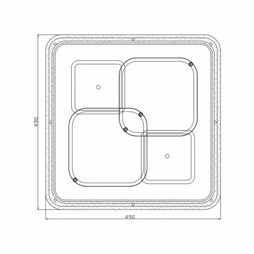 Потолочная люстра Escada Module 10235/4LED SQUARE