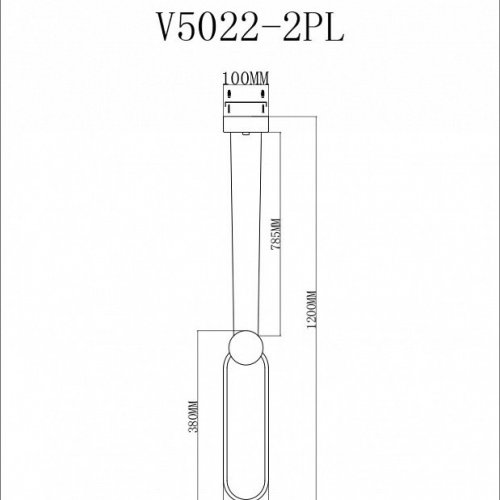 Подвесной светодиодный светильник Moderli Store V5022-2PL