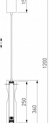 Подвесной светильник Eurosvet Swan 50254/1 LED черный