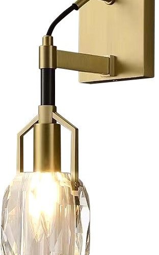 Бра Wall lamp 8960-1W brass/clear