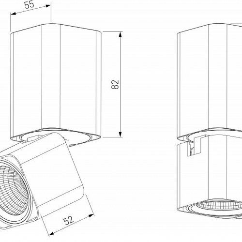 Накладной светильник Elektrostandard Cubus a063682