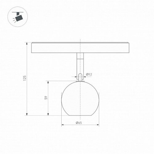 Трековый светодиодный светильник Arlight Mag-Orient-Orb-R60-10W Day4000 035758