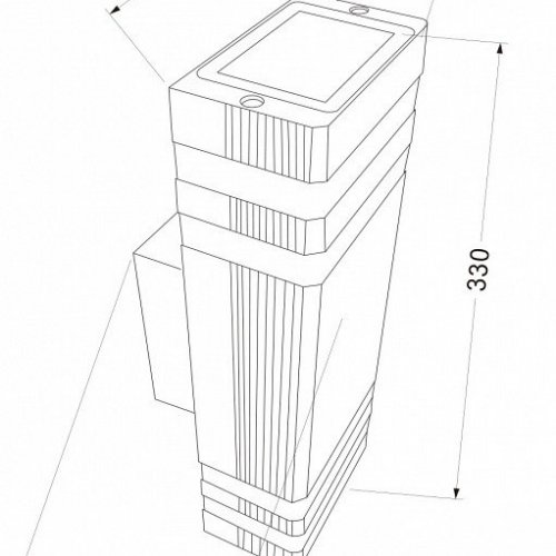 Уличный настенный светильник Maytoni Unter den Linden O578WL-02B