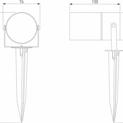 Наземный низкий светильник Elektrostandard Landscape a064423