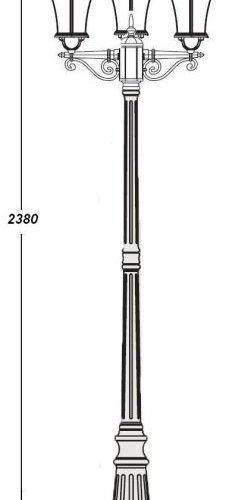 Наземный фонарь Oasis_Light ROMA L 95209LB W