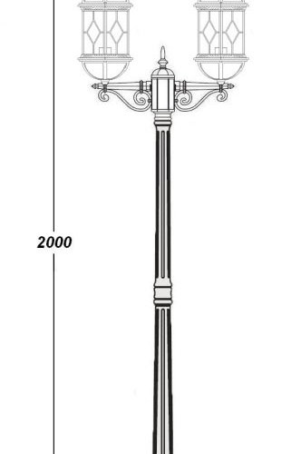 Наземный фонарь Oasis_Light SORENTO 92608A Bl