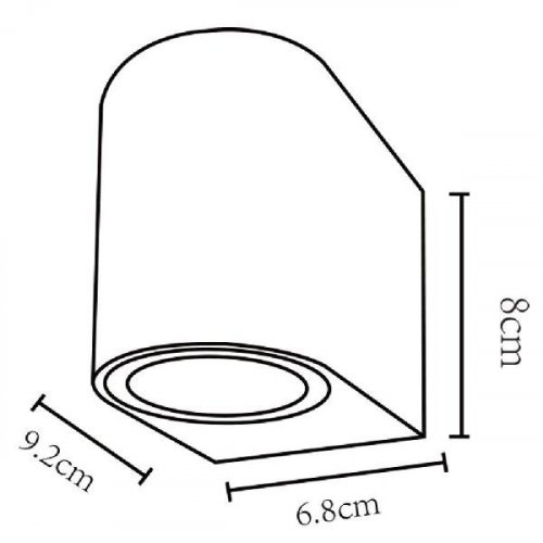 Уличный настенный светильник Arte Lamp A3102AL-1BK