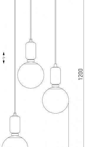 Подвесной светильник Eurosvet Bubble 50151/3 черный