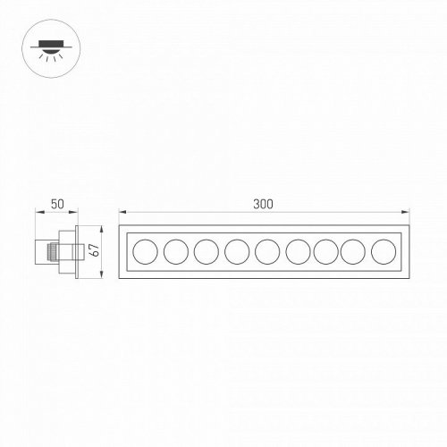 Точечный светильник Arlight MS-ORIENT-BUILT-TURN 032231