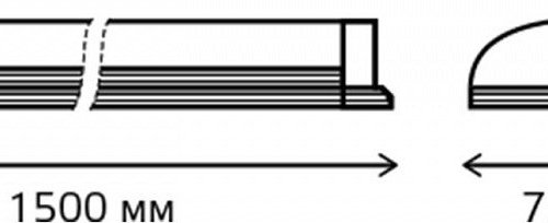 Линейный светодиодный светильник Gauss 844426250