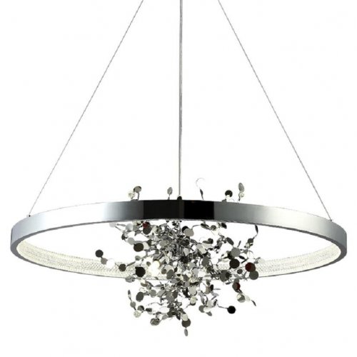 Подвесная люстра Crystal Lux GARDEN SPLED+4 D800 CHROME