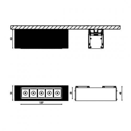 Трековый светодиодный светильник DesignLed SY-DIM-601221-BL-10-WW 007359