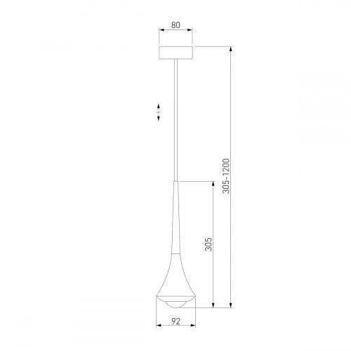 Подвесной светодиодный светильник Elektrostandard Hill 50211 Led белый a060353