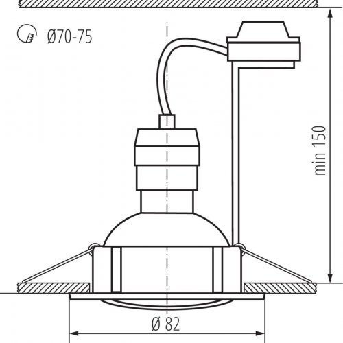 Точечный светильник (в комплекте 3 шт.) Kanlux TRIBIS II O C/M 23848