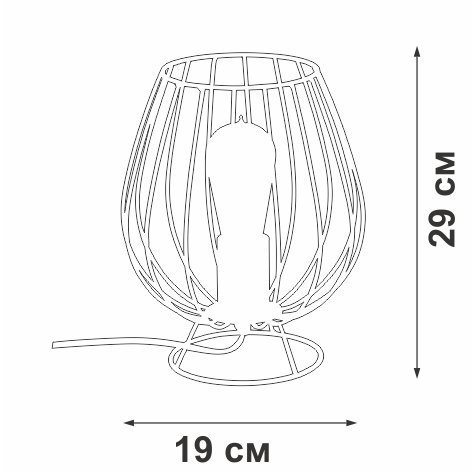 Настольная лампа Vitaluce V4296-0/1L