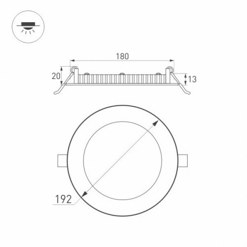 Точечный светильник Arlight DL 020115