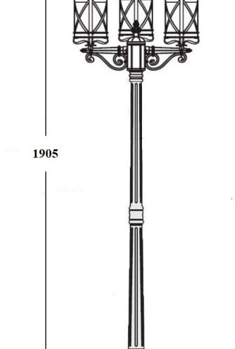 Наземный фонарь LUCERNA 84808B/02 Bl