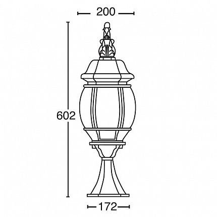 Наземный фонарь Oasis Light 83404L W