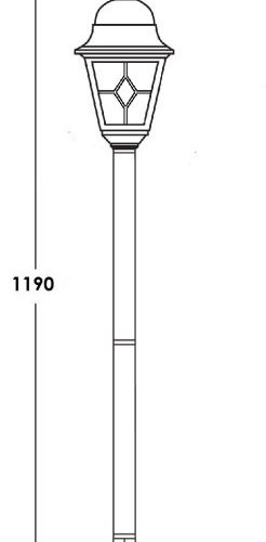 Наземный фонарь QUADRO M lead GLASS 79906MlgG Bl