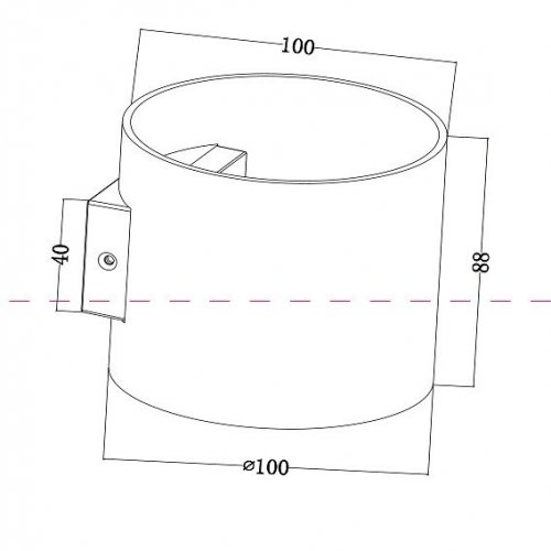 Настенный светильник Maytoni Rond C066WL-01MG