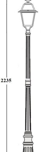 Наземный фонарь Oasis_Light FARO-FROST L 91109fL Bl