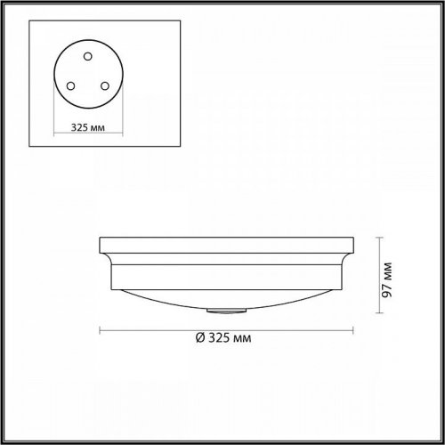 Настенно-потолочный светильник Odeon Light Marsei 4825/3C