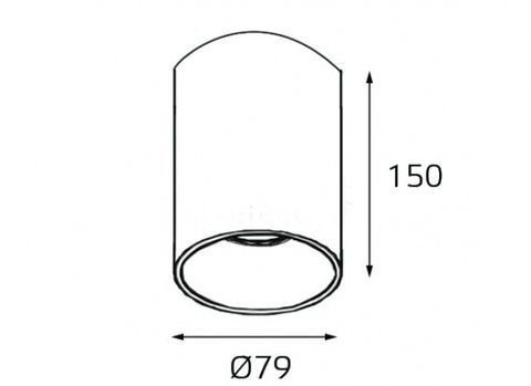 Точечный светильник Italline Il202 202511-11 black