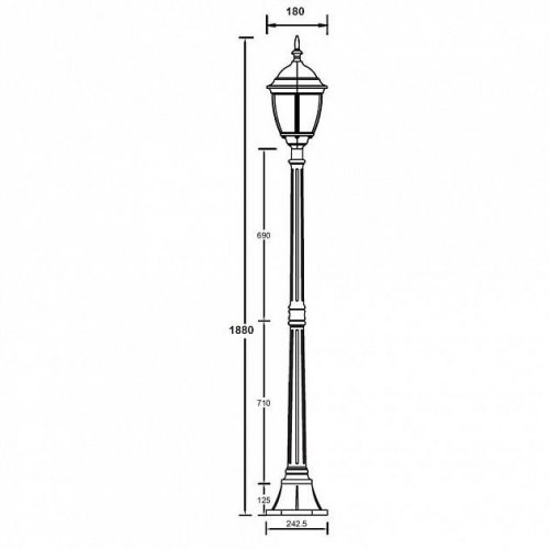 Наземный фонарь Oasis Light 91208S Gb