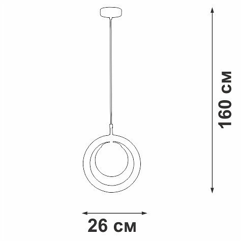 Подвесной светильник Vitaluce V29550 V29550-8/1S