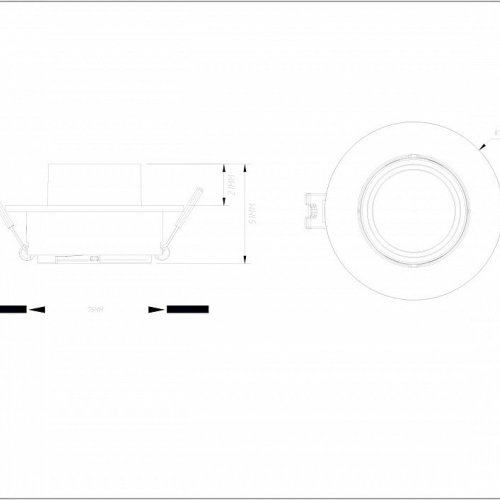 Встраиваемый светильник Denkirs Rond DK3120-WH