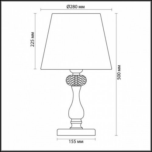 Настольная лампа Odeon Light Gaellori 3393/1T