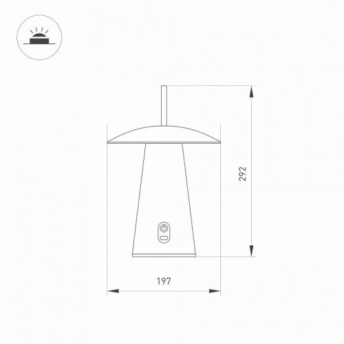 Настольная лампа декоративная Arlight SP-PATIO 043587