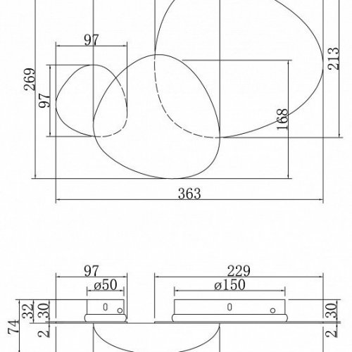 Бра Maytoni Jack-stone MOD314WL-L8N3K