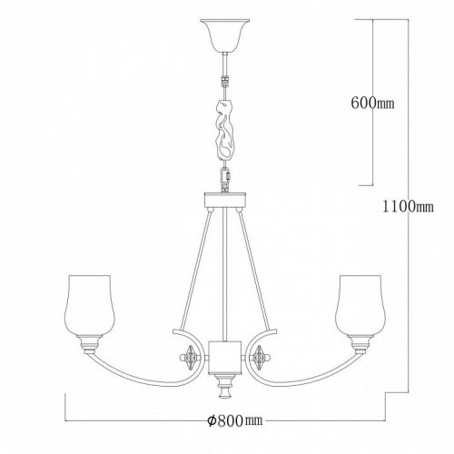 Подвесная люстра MW-Light Палермо 386017908