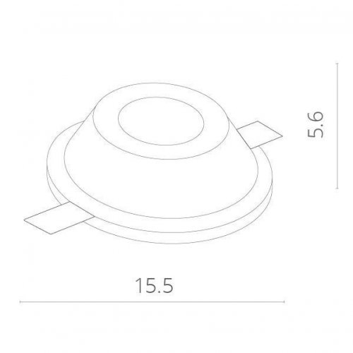 Точечный встраиваемый светильник Arte Lamp Invisible A9215PL-1WH