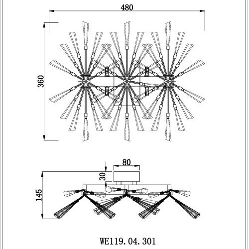 Настенный светильник Wertmark Floriane WE119.04.301