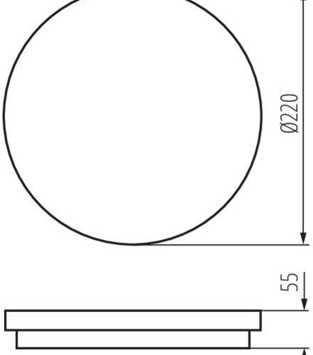 Настенные потолочные светильники Kanlux BENO 18W NW-O-SE W 32944