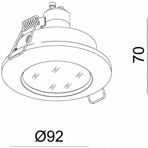 Встраиваемый светильник Deko-Light 110102