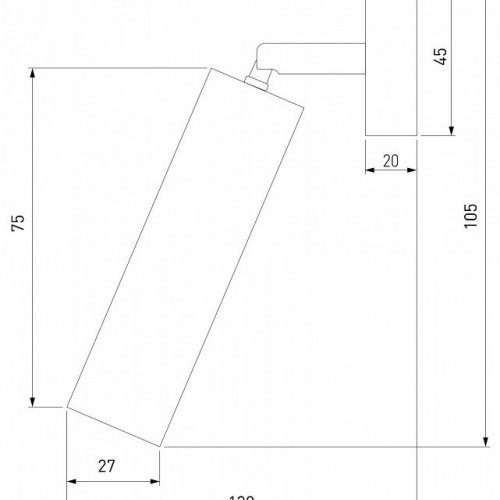 Спот Eurosvet Pin 20133/1 LED черный