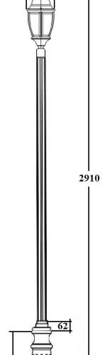 Наземный фонарь ARSENAL L 91210L B2 Bl