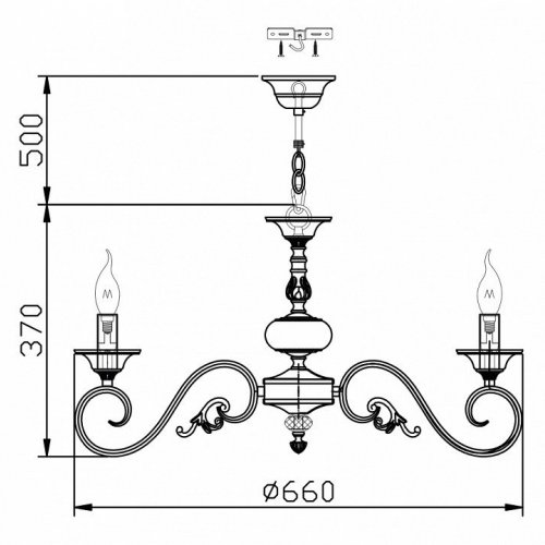 Подвесная люстра Maytoni Perla ARM337-07-R