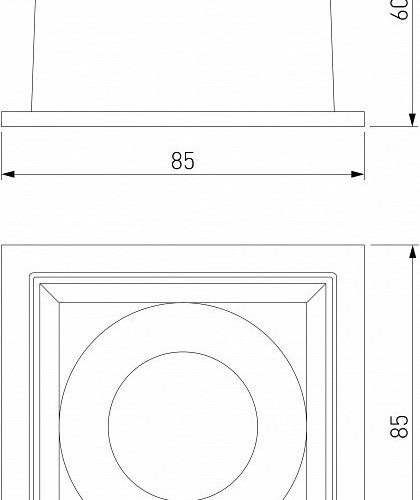 Встраиваемый светильник Elektrostandard Quadro a063676