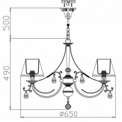 Подвесная люстра Maytoni Soffia RC093-PL-06-R